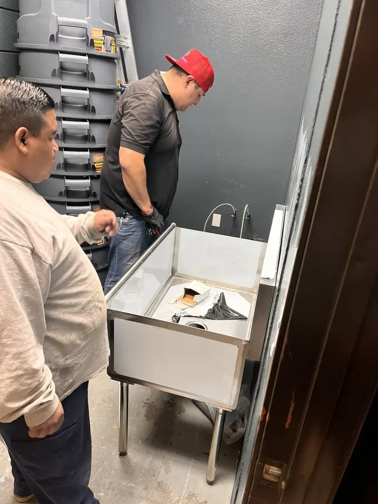 Commercial plumbing and sink installation in Kenwood